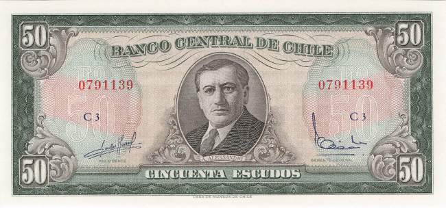 50 Escudso Chile p140a-3